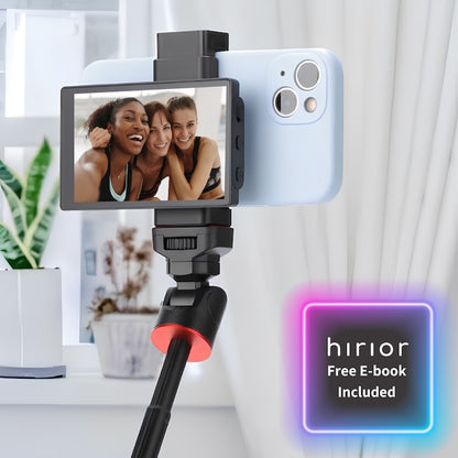 Hirior VlogMaster Pro: Travel HD Selfie Monitor for Vlogs & Tiktok
